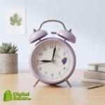 Lavender Dream Twin Bell Alarm Clock - Fresh Vibes Edition Purple Color - Image 3