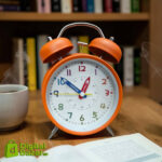 Premium Twin Bell Metal Alarm Clock - Orange