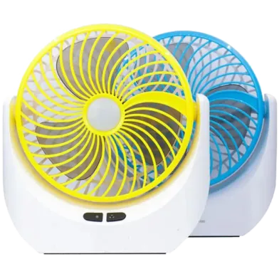 JY SUPER JY-1880 Portable Rechargeable 2-in-1 LED Desk Lamp & Mini Fan