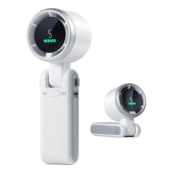 Portable Handheld Turbo Fan - 5 Gear Wind Speed with Digital Display