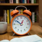 Premium Twin Bell Metal Alarm Clock - Orange (TC-237)